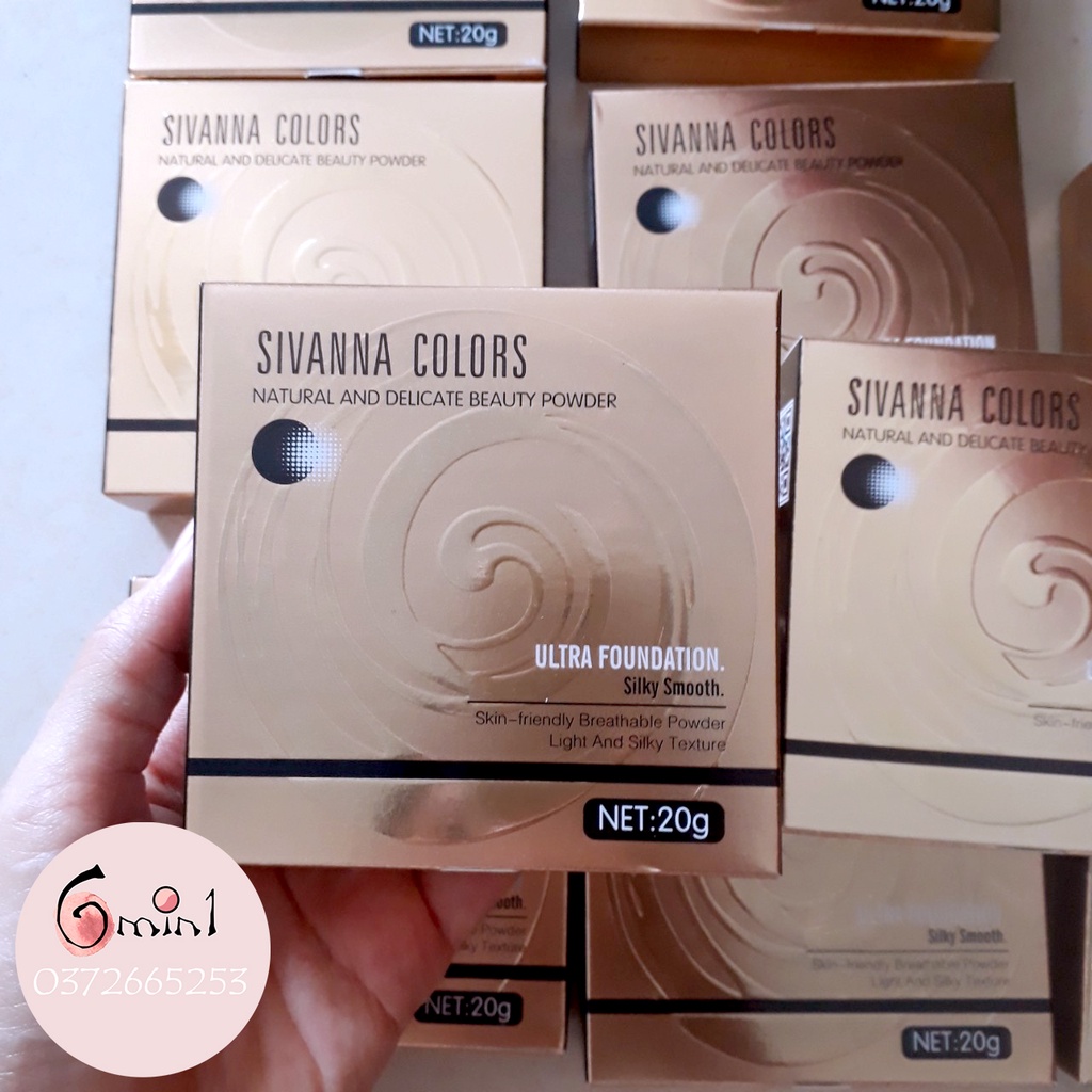 [Thailand] Phấn Phủ Sivanna Mịn Che Phủ Tuyệt Vời Sivanna Colors Ultra Foundation Silky Smooth HF689