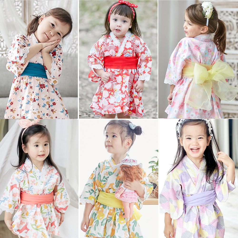 Đầm Kimono Xuân Hè 22 60364 In Họa Tiết Phong Cách Nhật Bản Mới