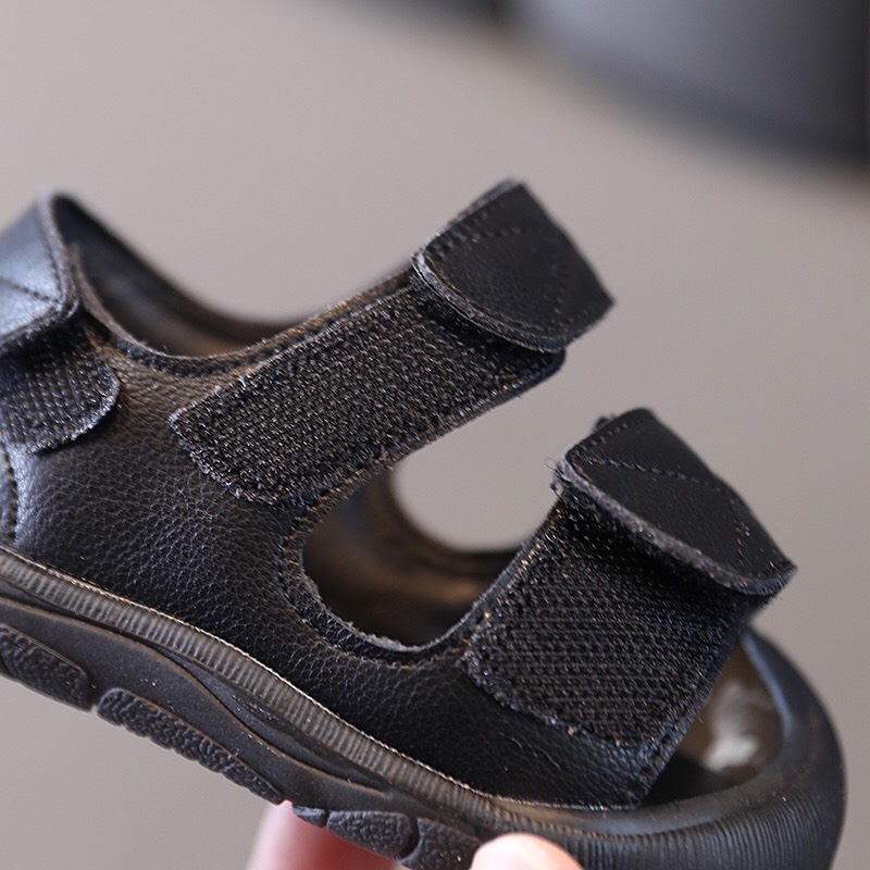 Sandal bé trai - dép quai hậu tập đi bé gái quai ngang khóa dán chống vấp bảo vệ chân thời trang hè Babybees 131