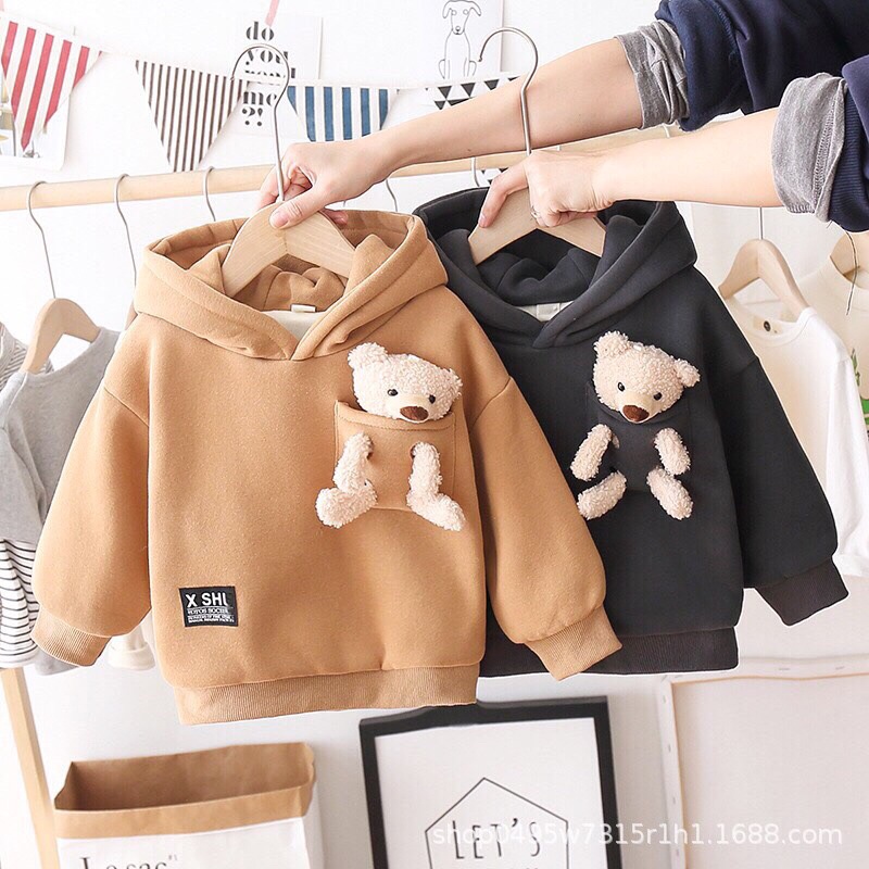 (jean baby kho sỉ) áo nỉ(hoodie) ,áo nỉ có mũ hàng quảng châu cho bé (8-22kg)