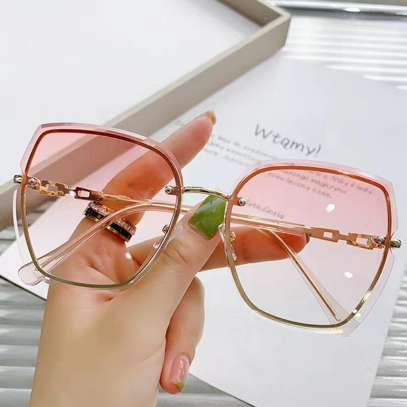 Kính Mát Không Gọng Chống Tia UV Thời Trang Cho Nữ