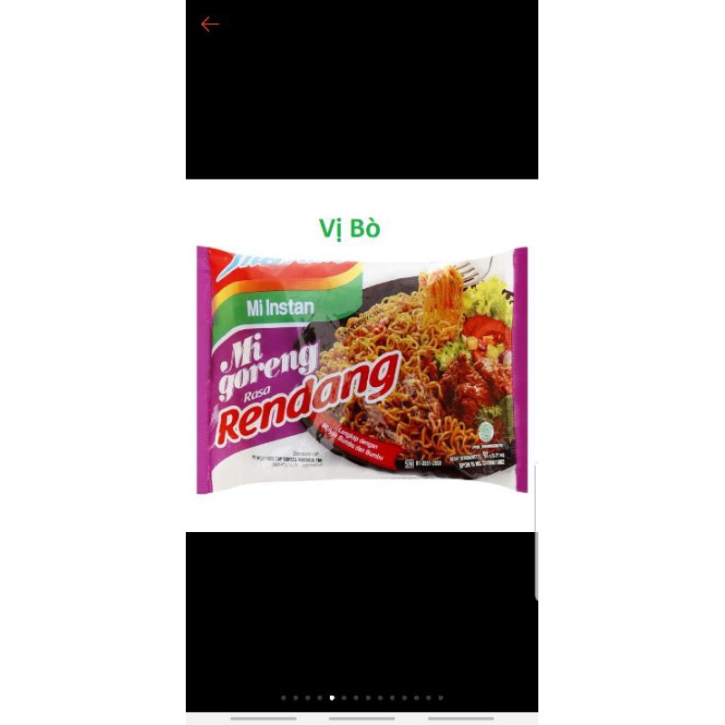 Mì indomie đủ 5 vị của MALAYSIA