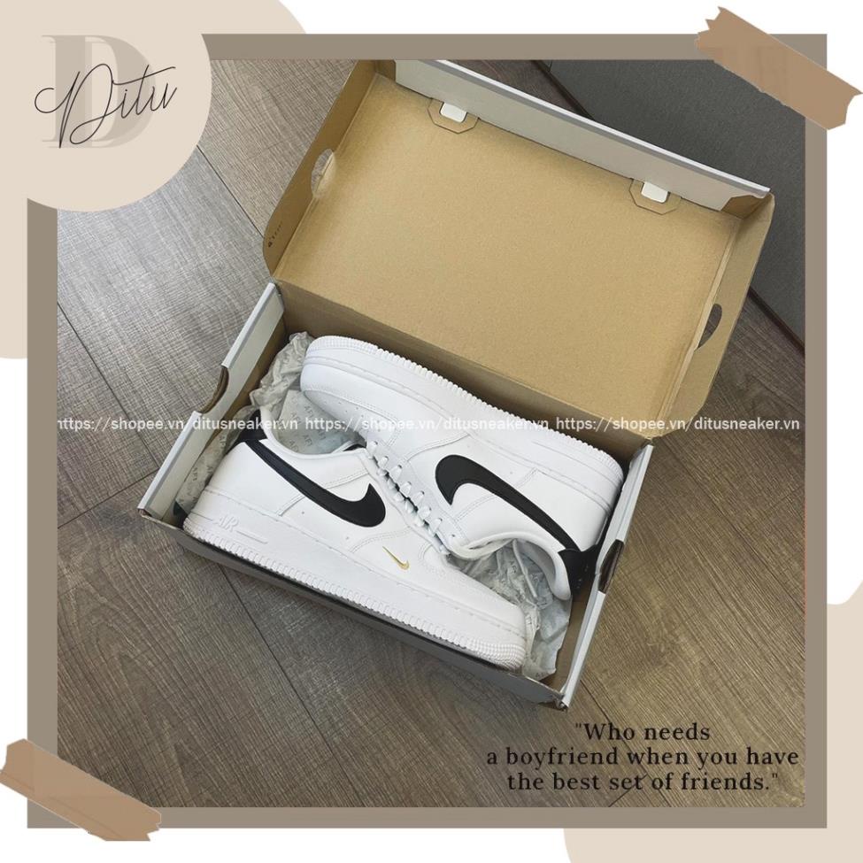 💤 Giày_Nike AF1 Nam Nữ Thể Thao, Giày Air Force 1 Trắng Đen Thêu Vàng Thời Trang Hàng Đẹp Full Box