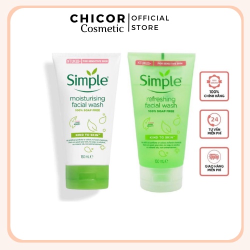 Sữa rửa mặt Simple Refreshing Facical Wash