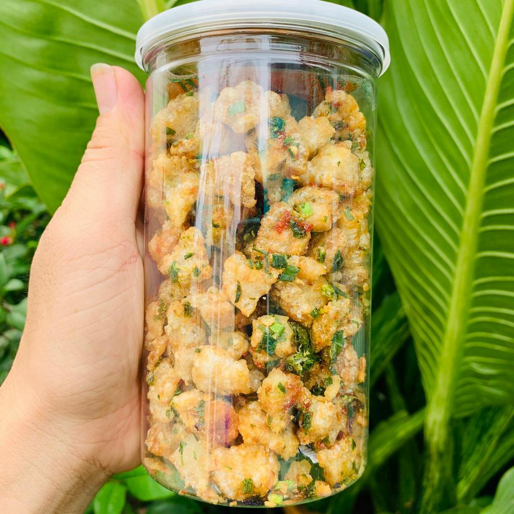 Tóp mỡ cháy tỏi, tốp mỡ chiên giòn 500.GRAM