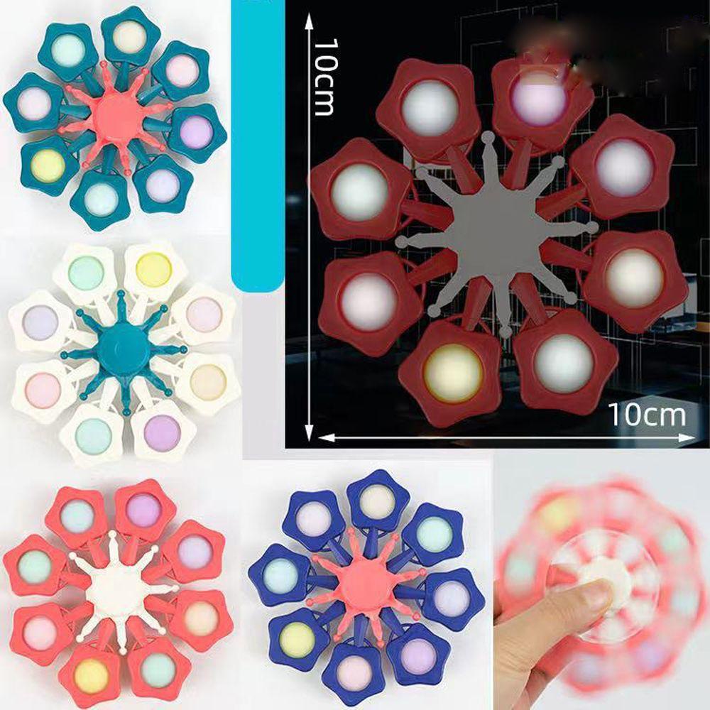 YIYU Con Quay Đồ Chơi Fidget Spinner PháT Quang GiúP GiảM Stress Cho Trẻ Em