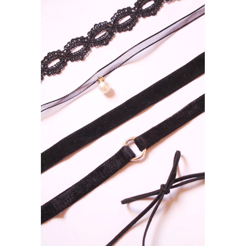 BST Vòng cổ Black Choker Necklace N1032