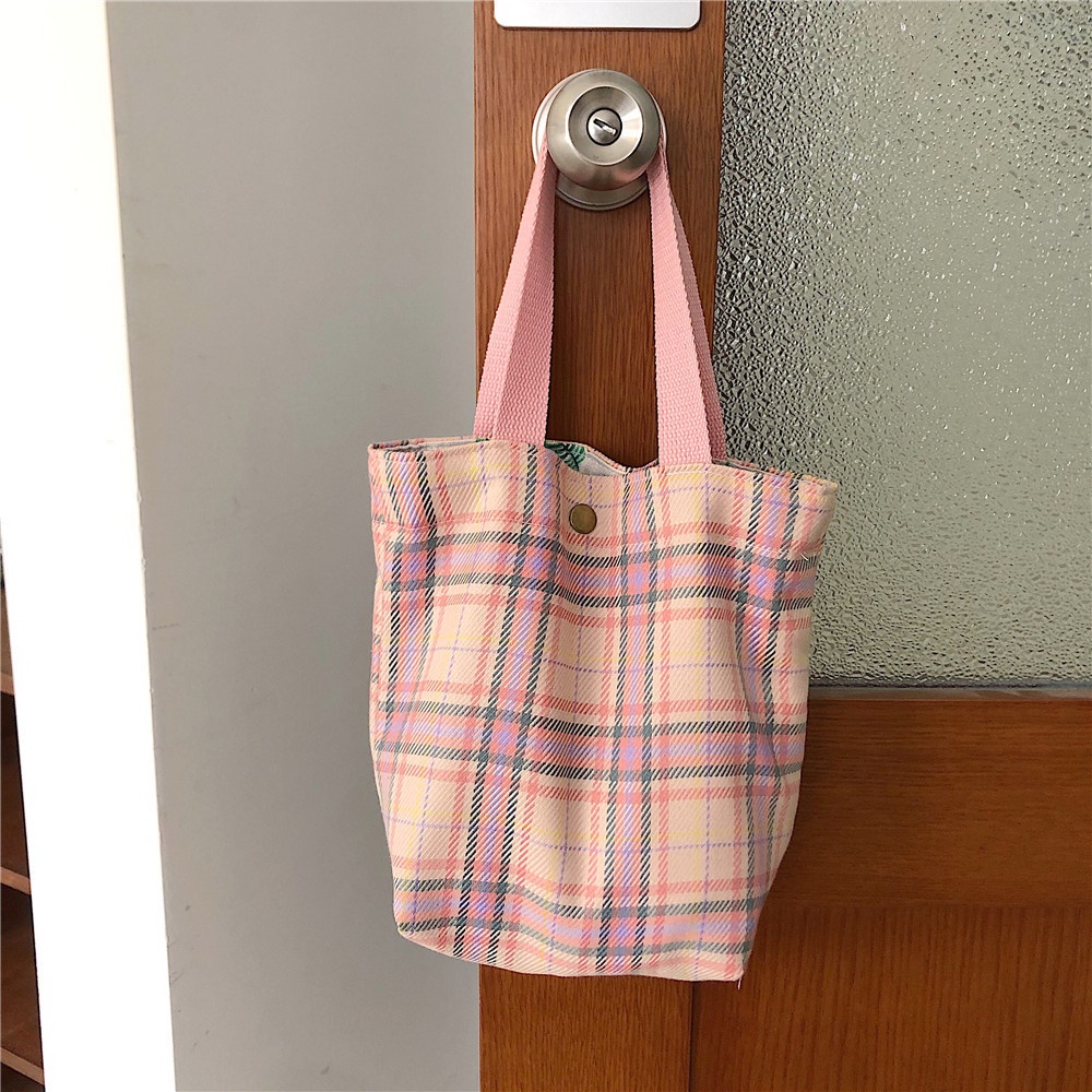 Túi đựng tiền xu Mini họa tiết sọc caro dễ thương