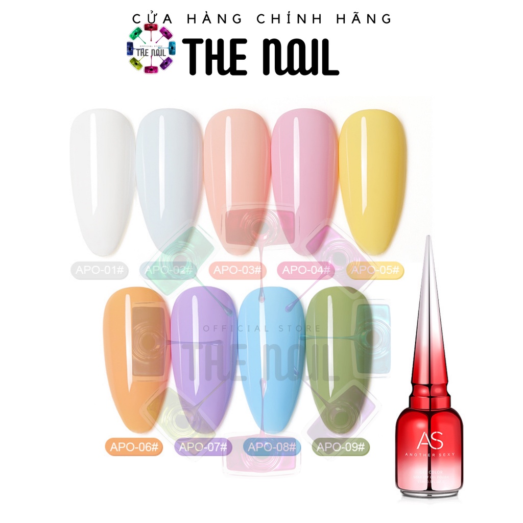 Sơn gel AS mã APO chai đỏ nhọn 15ml chính hãng