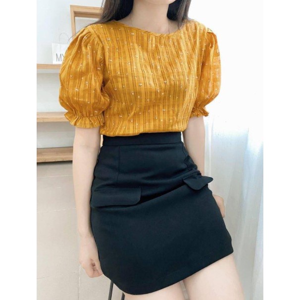 Áo phông tay điệu dáng xinh xắn_A707