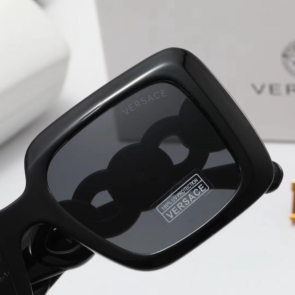 VERSACE Kính Mát Gọng Vuông Phong Cách Retro Sang Trọng Dành Cho Nữ