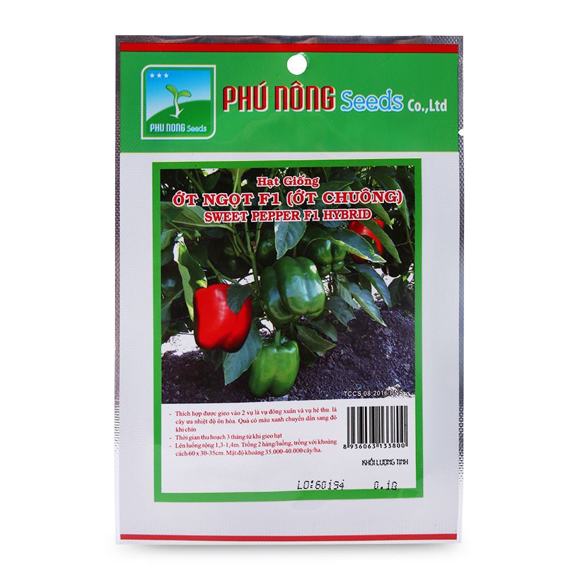 Hạt giống Ớt chuông ớt ngọt Phu Nong Seeds - 0.1g