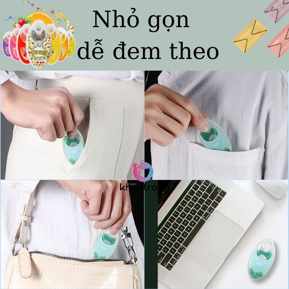 Khử mùi thơm mát với 100 hạt tinh dầu cho nhiều loại khẩu trang y tế, 3D,khẩu trang wakamono, KF94,N95