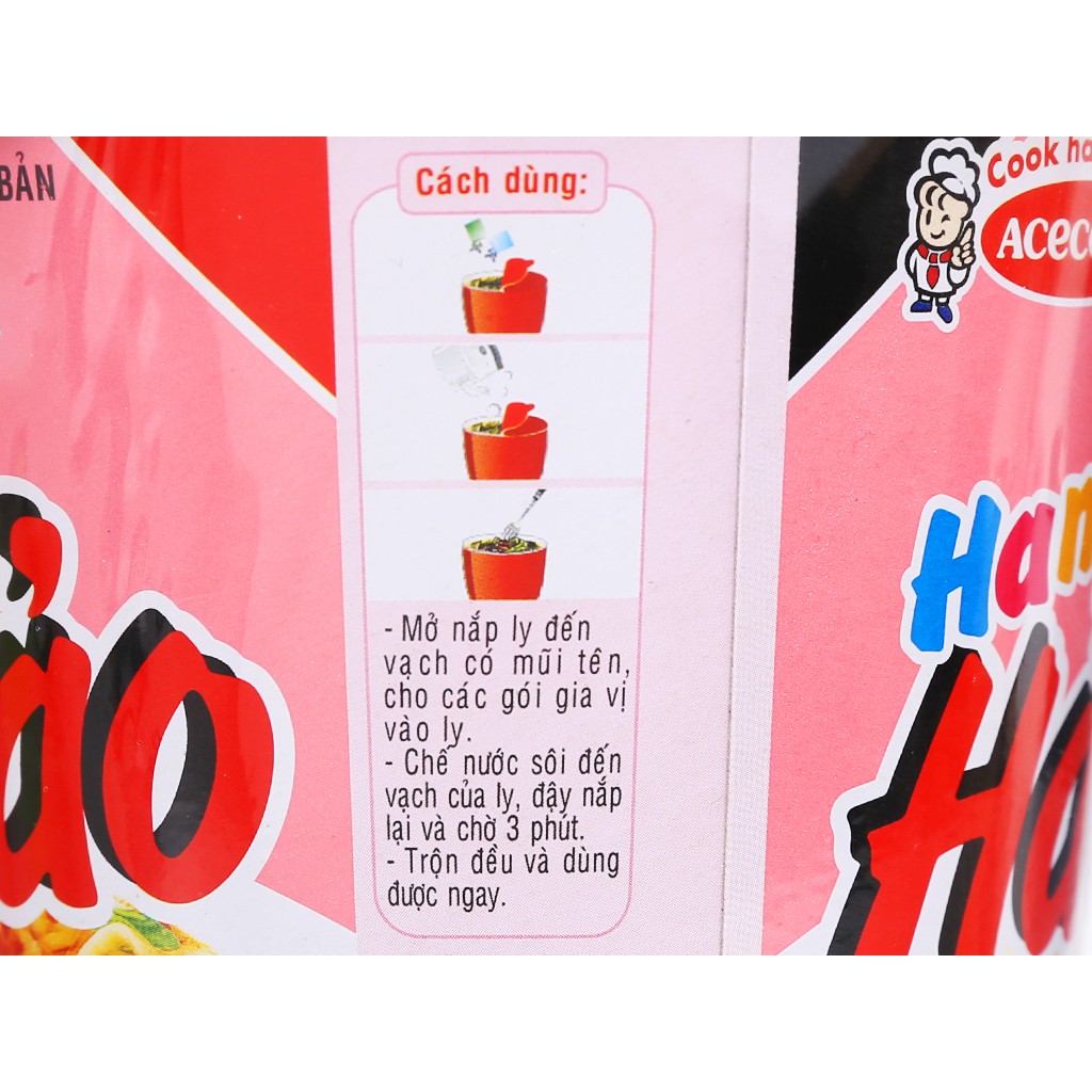 MÌ CỐC HẢO HẢO HANDY VỊ TÔM CHUA CAY 67GR