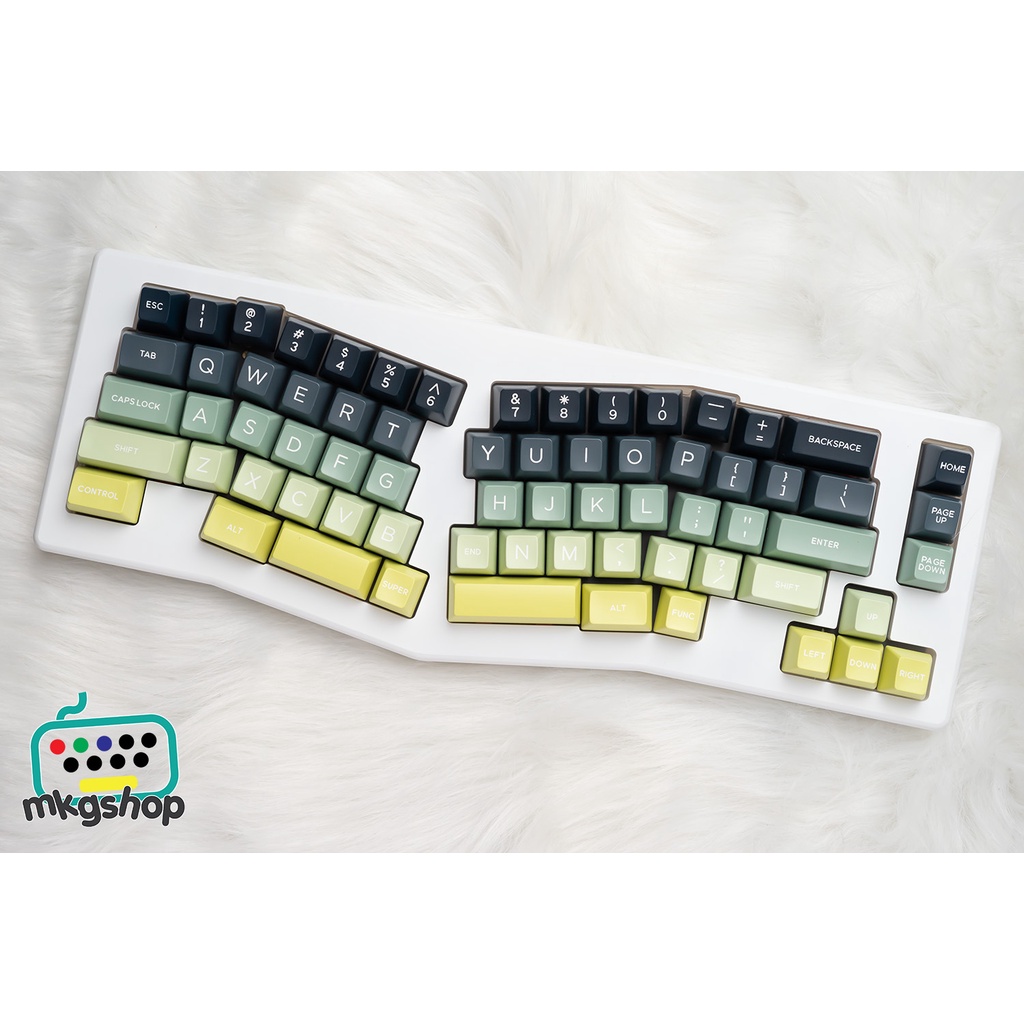Keycap Domikey SA Polar Light nhựa ABS doubleshot 151 nút bàn phím cơ