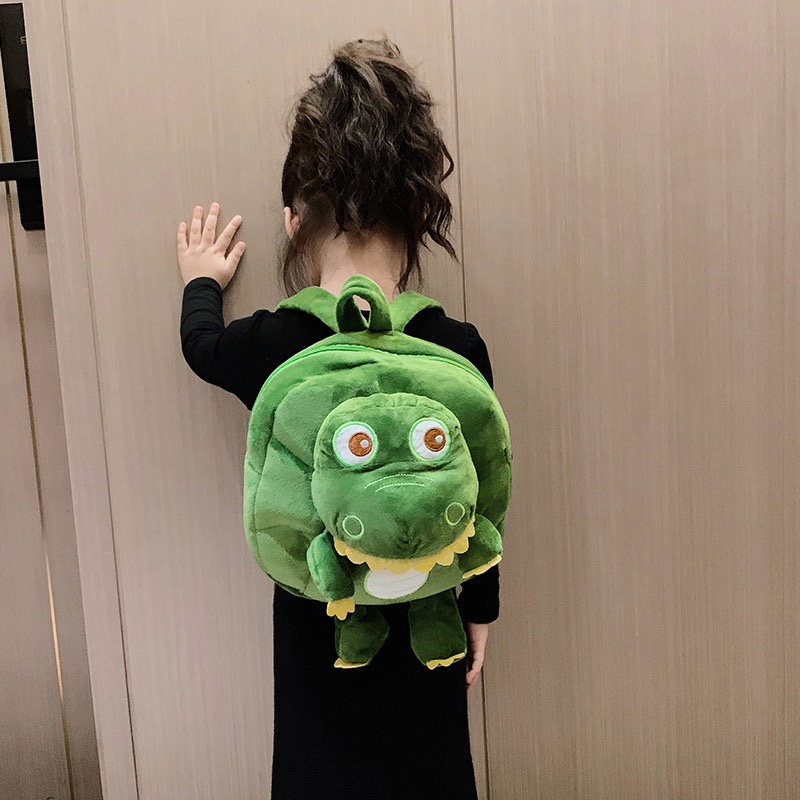 Balo thú bông hình con khủng long đáng yêu cho bé trai bé gái mẫu giáo mầm non nhà trẻ