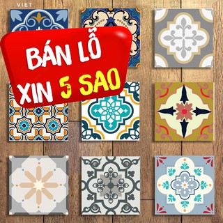 Decal miếng lẻ 15x15 cm, decal dán tường