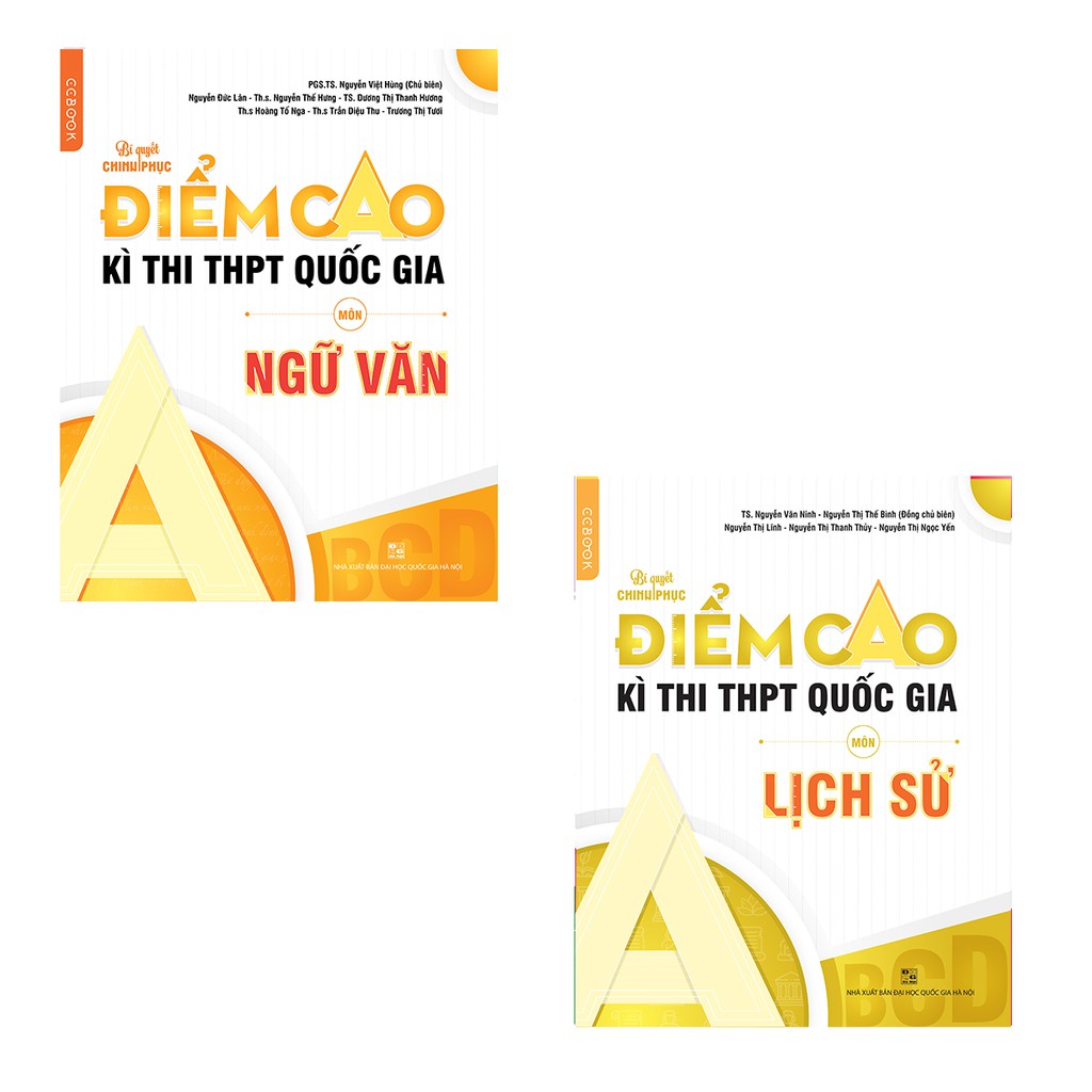Sách - Bí quyết chinh phục điểm cao kì thi THPT Quốc gia môn Ngữ văn - Lịch sử (2 cuốn)