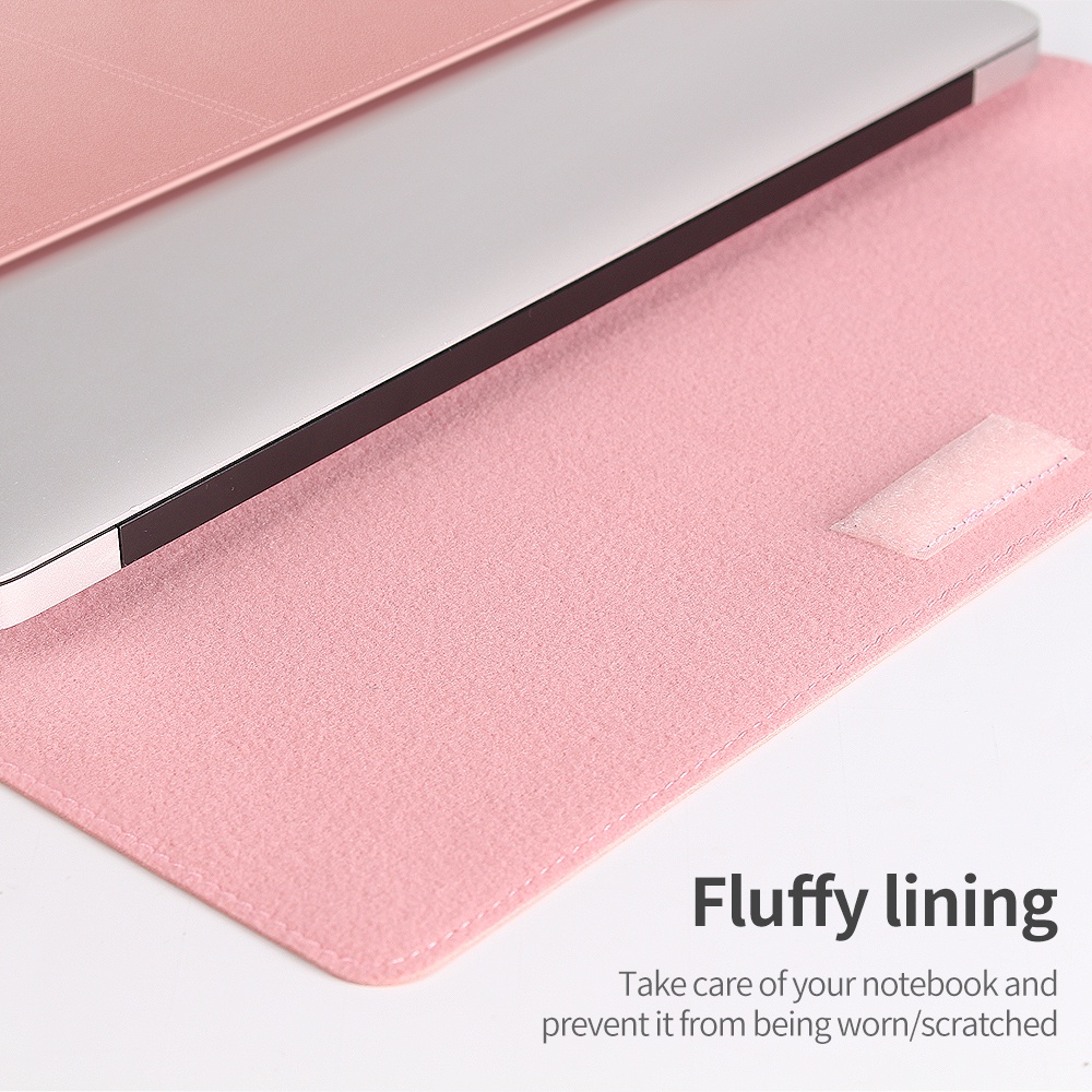 Túi da JANSIN mềm mại thích hợp cho Macbook Air Pro 13.3 14 15 Inch