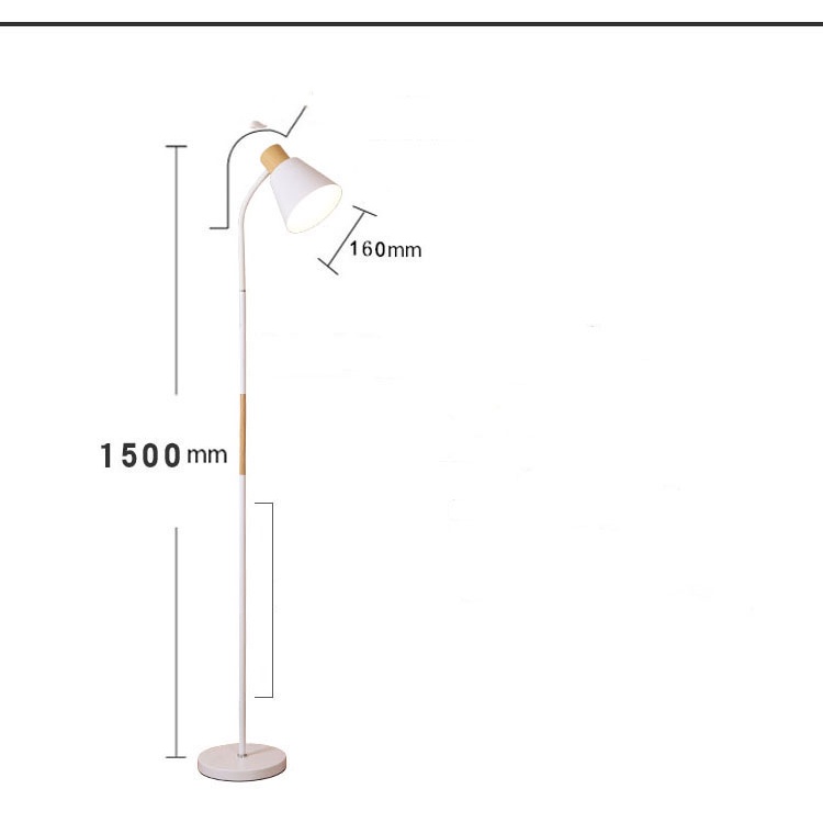 Đèn sàn phòng khách Phòng ngủ IKEA tạo không gian ấm áp kèm bóng Led chống lóa cận