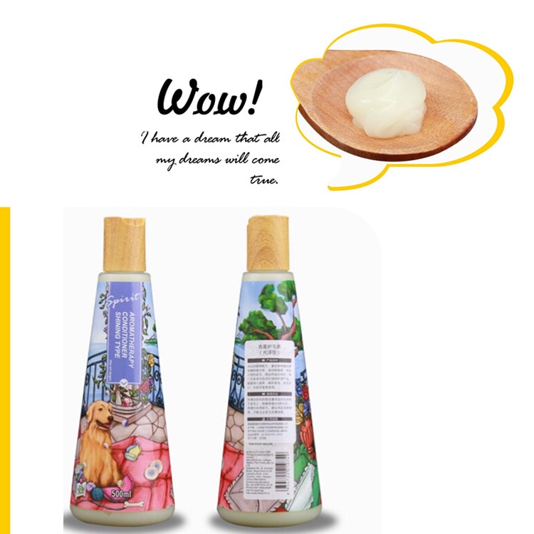 Sữa tắm thơm nước hoa SPIRIT nắp gỗ 500ml cho chó