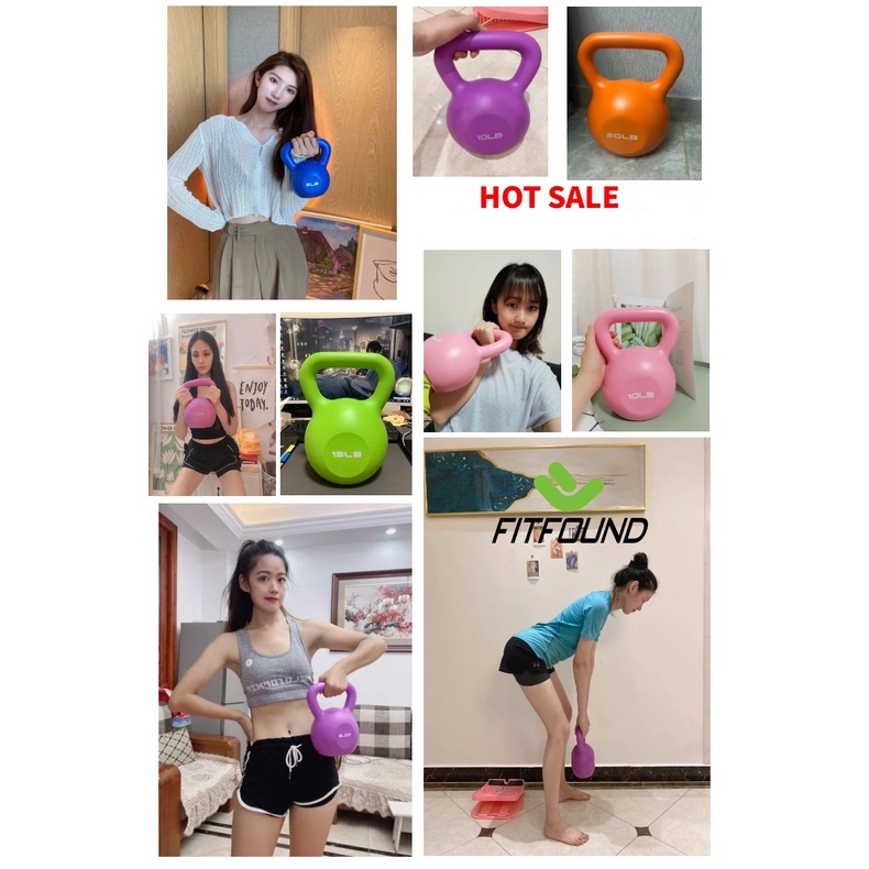 KETTLEBEL - 5LB~2.3KG Tạ Bình Vôi,Tạ Ấm,Tạ Quai Xách, Tạ Chuông Tập Gym Tập Mông Đùi