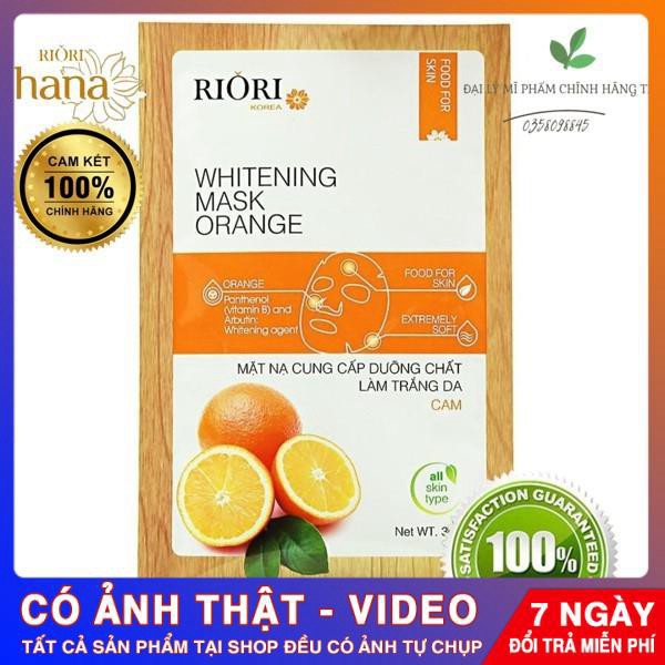 [CHÍNH HÃNG] Mặt Nạ Dưỡng Da RIORI Cenllulose Mask Orange - hương cam [lên men theo công nghệ Nhật Bản] Hàng Chuẩn