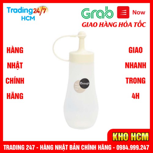 [Hỏa tốc HCM] Bình đựng gia vị, nước sốt, nước tương Enough 360ml (Màu trắng)