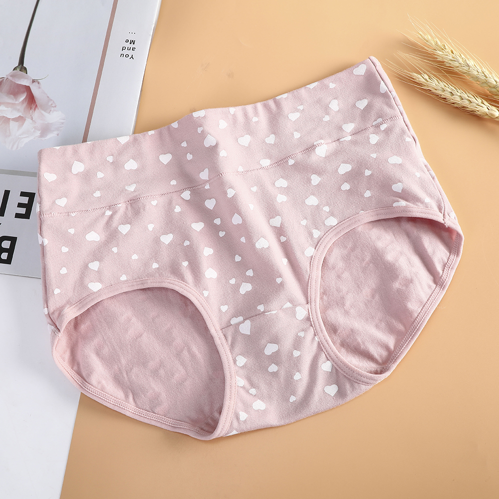 Quần Lót Aijolen Vải Cotton Lưng Cao Thoáng Khí Thoải Mái Cho Nữ