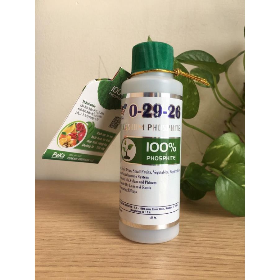 Phân bón PK Posstasium phosphite 0-29-26 nhập từ Mỹ- siêu lân kali (100ml)(tương tụ agri fos)