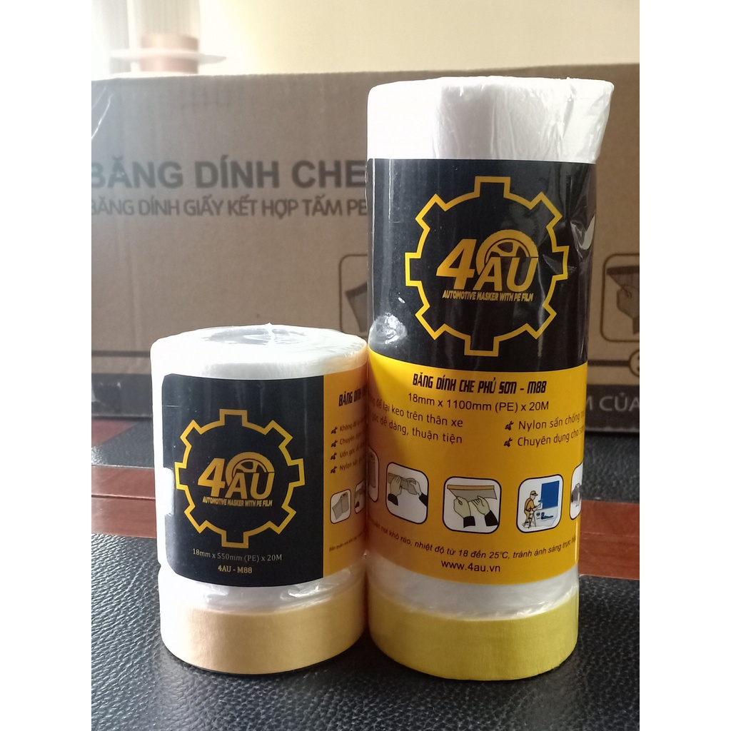 Băng dính che phủ sơn khổ 550 x 20m