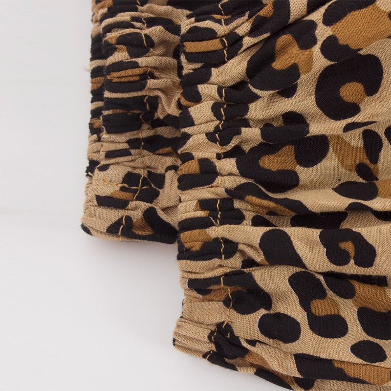 Đầm Chữ A Tay Dài In Họa Tiết Da Báo Sành Điệu Thời Trang Xuân Hè Cho Nữ