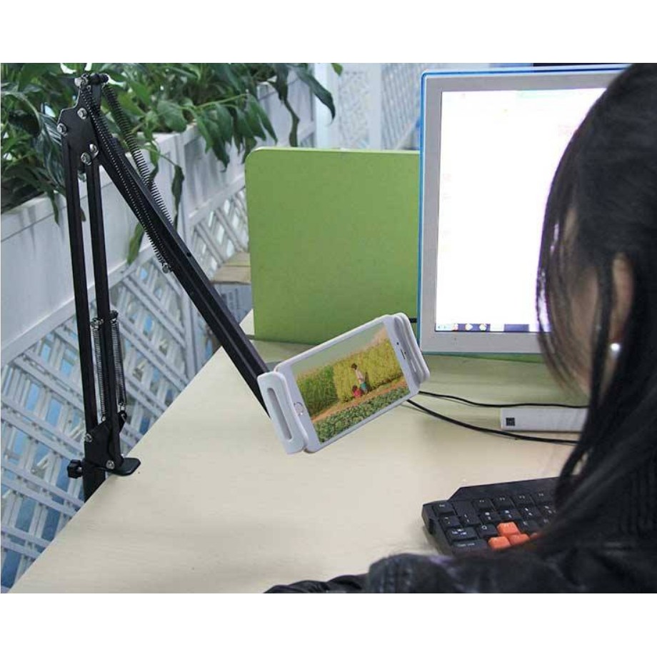 Giá đỡ điện thoại iPhone kẹp bàn, đầu giường tiện dụng | BigBuy360 - bigbuy360.vn