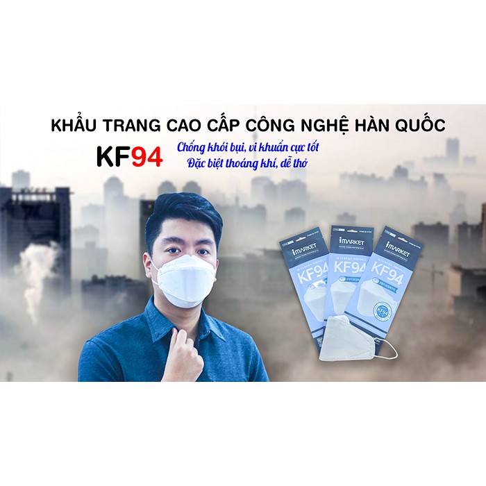 Set 10 Chiếc Khẩu Trang 4 Lớp KF94 KENKO MASK Xuất Hàn Quốc, Chống Bụi Mịn Cao Nhất Và Kháng Khuẩn Hàng Cao Cấp