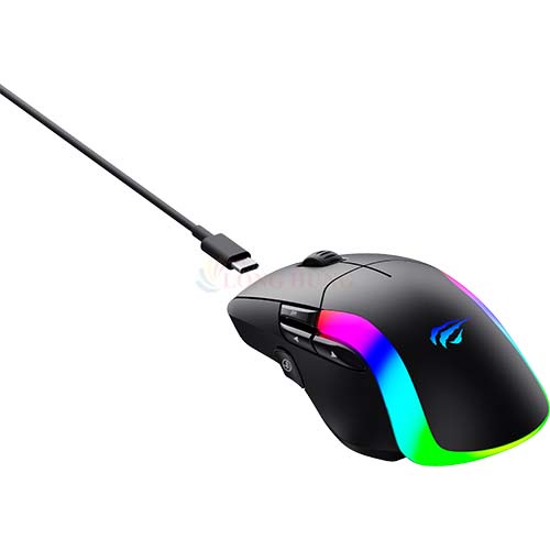 Chuột không dây Gaming Havit MS959W - Hàng chính hãng - Công nghệ không dây 2.4GHz, LED RGB đặc sắc