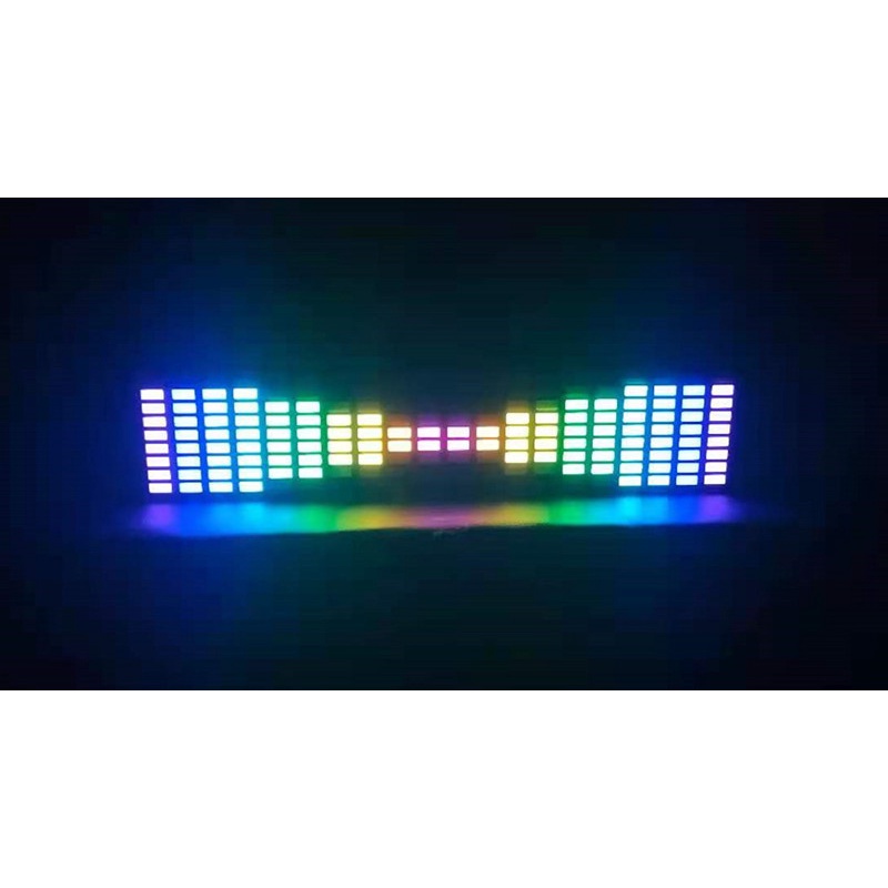 Đèn Led ARGB Nháy Theo Nhạc, Bảng Đèn Led, Màn Hình Trang Trí Có Cảm Ứng Âm Thanh Music Spectrum 10 Chế độ