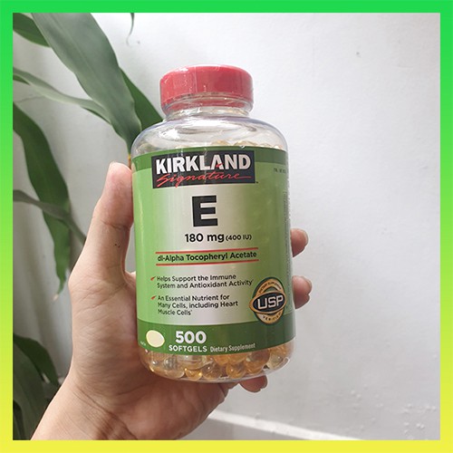 Vitamin E 400 IU 500 Viên Kirkland Của Mỹ - Đẹp Da, Làm Chậm Lão Hóa | BigBuy360 - bigbuy360.vn