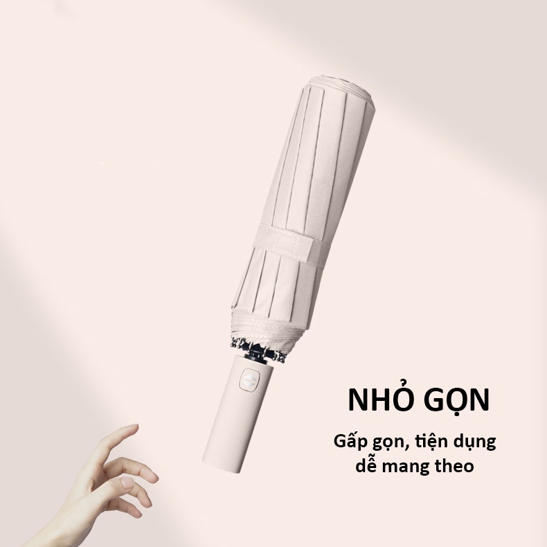 Ô Dù Đi Nắng Che Mưa Nút Bấm Cao Cấp Gấp Gọn Tự Động Thông Minh