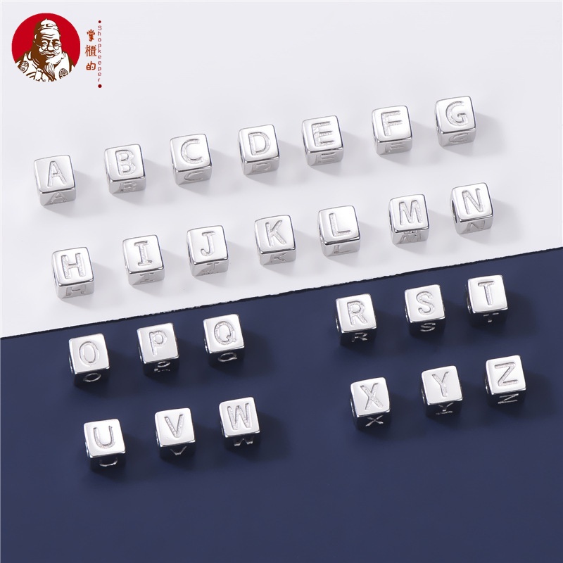 Hạt Bạc S925 / 26 Chữ Cái Tiếng Anh Dùng Làm Vòng Tay / Dây Chuyền