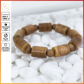 Vòng tay trầm hương đốt trúc cao cấp 10mm, 12mm, chuỗi trầm tốc tự nhiên, bảo hành vòng trầm trọn đời