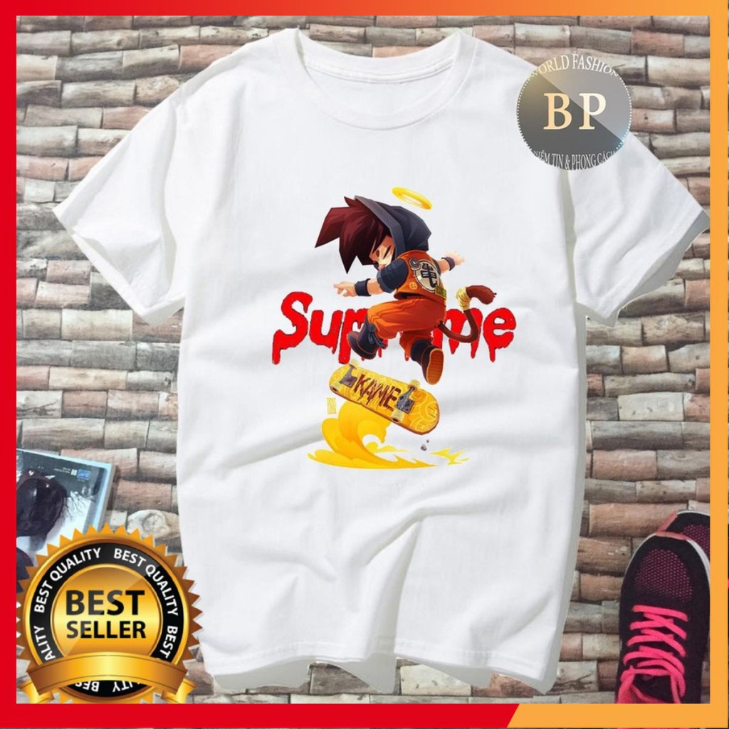 [SIÊU RẺ] ALBUM 34 - BỘ 9 ÁO THUN UNISEX SUPREME GOKU ĐỘC ĐÁO