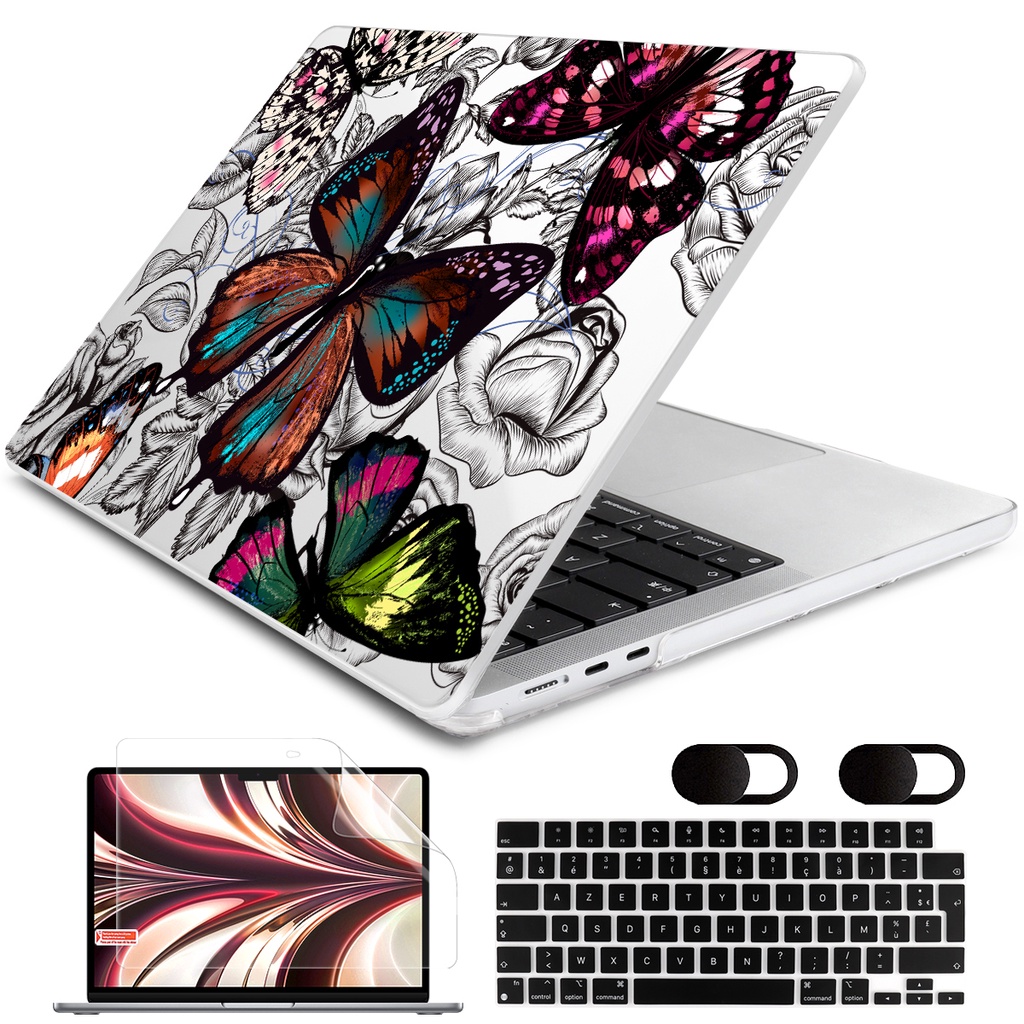Vỏ bảo vệ máy tính xách tay BATIANDA thích hợp cho MacBook Pro Air M2 M1 A2681 A2338 A2337 A2179 A1932 Pro14 16inch M1