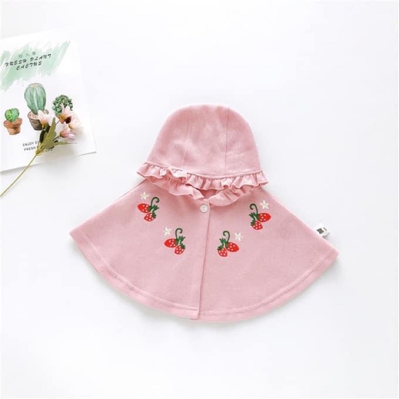 Áo choàng dâu tây_