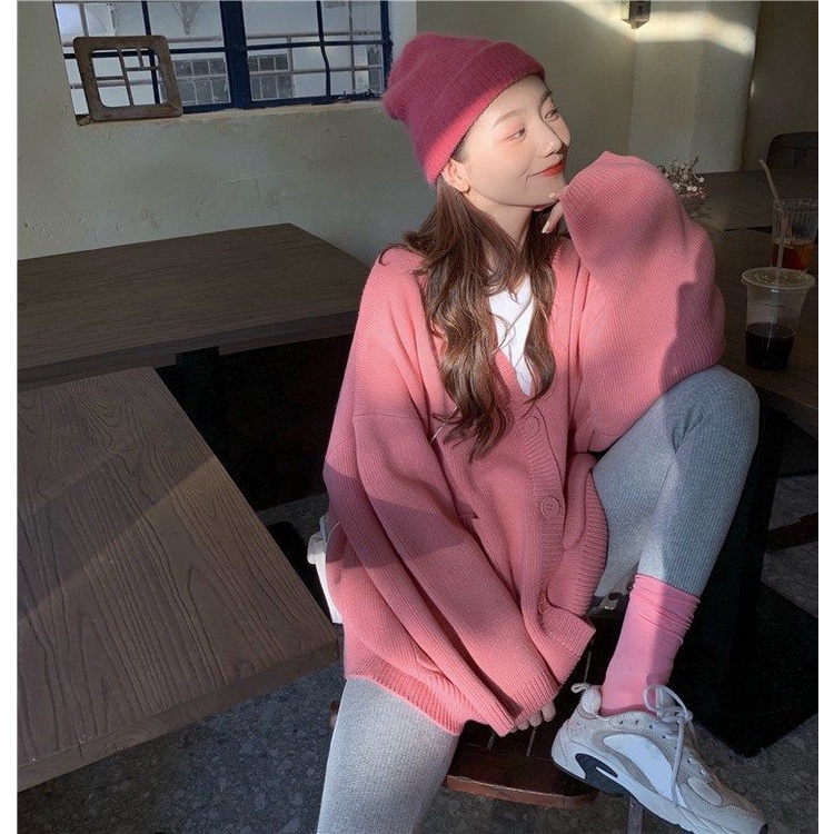 Áo Len Tay Dài Phong Cách Hàn Quốc Xinh Xắn Cho Nữ