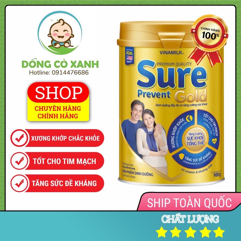 [22-4-2023] Sữa Dinh Dưỡng Vinamilk Sure Prevent Lon 900g