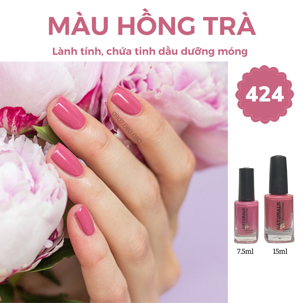 Sơn móng tay màu hồng trà - Mã 424