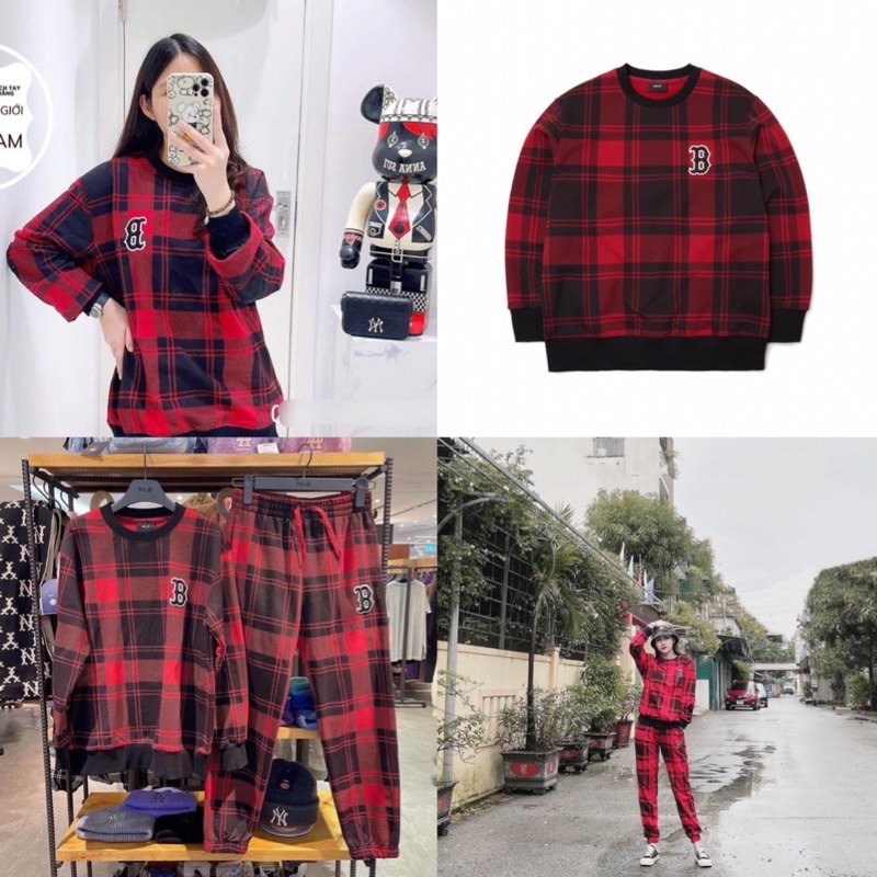 (ảnh thật) Set bộ M. LB phối đỏ hàng chuẩn 1:1 đẹp