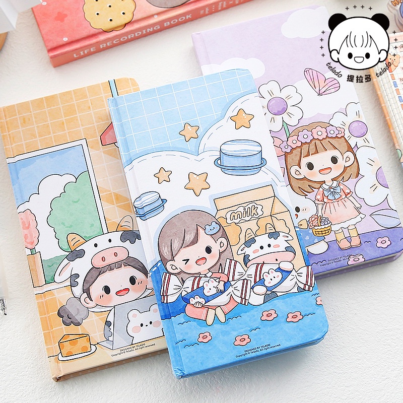 Peach Cute Girl weeks Notebook Memo Pad School Office Stationery Notepad