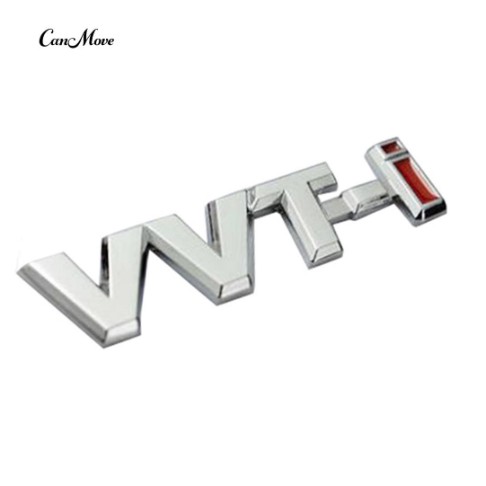 Tem logo chữ nổi  VVT-i VVTI 3D kim loại nhôm kẽm dán trang trí xe TOYOTA Innova Vios Camry Corolla Altis