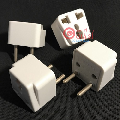 Phích cắm chuyển 3 chấu thành 2 chấu cao cấp ❤️freeship❤️
